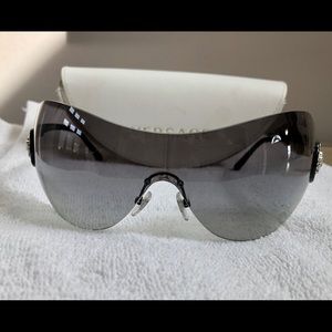 Versace Black Shield 2113-B Sunglasses
